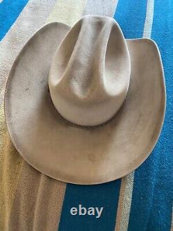 STETSON cowboy hat 6x beaver Silver tan boss Of The Plains size 7