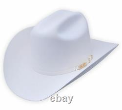 Serratelli 100x El Comandant White 4 Brim Western Cowboy Hat All Sizes