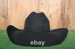 Serratelli'Boss' Black 10X Beaver Felt Long Oval 4.5 Brim Cowboy Hat Sz. 6 7/8