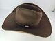 Serratelli Cowboy Hat 2x Western Chocolate Brown Long Oval Made Usa 7 5/8 61 Bow