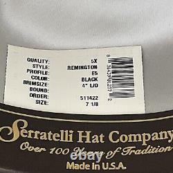 Serratelli Hat Company, 5X Beaver. USA. Size 7 1/8 Remington Western Cowboy Hat