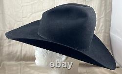 Serratelli Hat Company Gus Type Crown 5X Beaver Cowboy USA Black