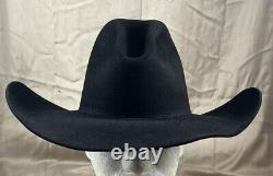 Serratelli Hat Company Gus Type Crown 5X Beaver Cowboy USA Black