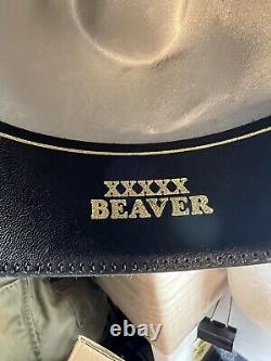 Serratelli Hat Company Gus Type Crown 5X Beaver Cowboy USA Black