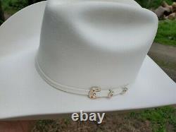 Serratelli Las Cruces Hat 8x Fancy Show Hat, Sharp Western Cowboy Hat Size 7 1/8