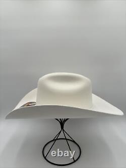 Serratelli Palo Alto 6X Felt Cowboy Hat Color White Size 7 5/8