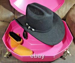 Serratelli Western Cowgirl Cowboy REMINGTON Hat- Long Oval Sz 6 3/4, 5X Beaver