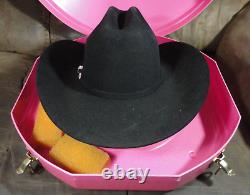 Serratelli Western Cowgirl Cowboy REMINGTON Hat- Long Oval Sz 6 3/4, 5X Beaver