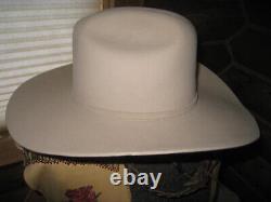 Serratelli XXXXXX BEAVER Felt Cowboy Hat 6 3/4 Beige 4 Brim Made US Round Oval