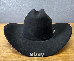Serratelli cowboy hat 10xxx Beaver Black Long Oval Size 7 Hat Band