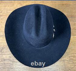 Serratelli cowboy hat 10xxx Beaver Black Long Oval Size 7 Hat Band
