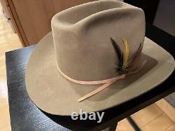 Sheplers By Stetson Felt Cowboy Hat Sz 7 1/4 post-buyout hatco