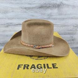 Size 6 3/4 American Hat Co. Cowboy Hat 4x Beaver Fur Felt Houston Texas USA