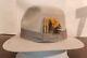 Size 7 1/4 1950s Vintage Resistol Beaver 100 Silverbelly Cowboy Hat Fedora, Nice