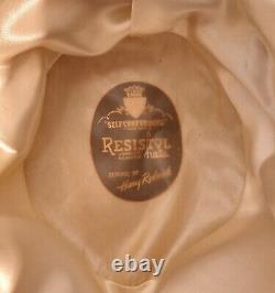 Size 7 1/4 1950s Vintage Resistol Beaver 100 SilverBelly Cowboy Hat Fedora, NICE