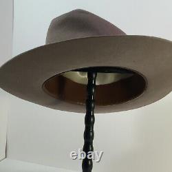 Size 7 Small Open Road Stetson Style Vintage xxx Beaver Felt Cowboy Hat Prop