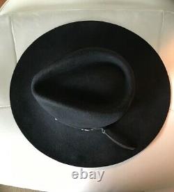 Stallion by Stetson 3x Beaver Black Western Cowboy Hat Men's Size 7 1/4