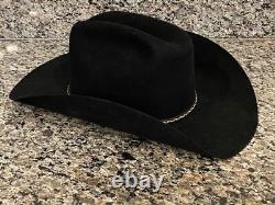 Steson XXXX Beaver Cowboy Hat Black USED HAT ONLY VWG 324215