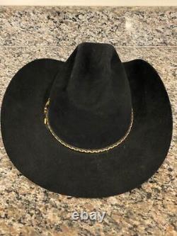 Steson XXXX Beaver Cowboy Hat Black USED HAT ONLY VWG 324215