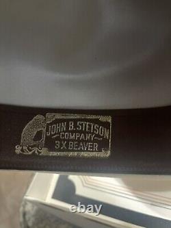 Stetson 1960's Open Road Rare Sz 7 3/8 With Box 3x Beaver