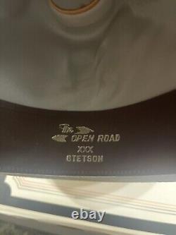 Stetson 1960's Open Road Rare Sz 7 3/8 With Box 3x Beaver