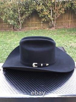 Stetson 200X Hat Cashmere Beaver La Corona Black hat 7-1/8 cowboy 100