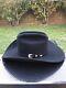 Stetson 200x Hat Cashmere Beaver La Corona Black Hat 7-1/8 Cowboy 100