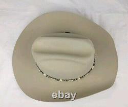 Stetson 30X El Patron 100% Pure Natural Beaver Felt Silverbelly Cowboy Hat 7 3/8