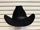 Stetson 3x Beaver Cowboy Hat Size 7 Black Withblack Hatband Feather Xxx Stetson