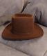 Stetson 3x Beaver Saddle Brown Cowboy Hat Size 7 1/8 Medium Mens Fashion Vintage