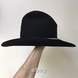 Stetson 3X Beaver TOM MIX Gus Cowboy Hat 7 1/8 Black Old West