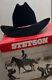 Stetson 4x Beaver 7 1\4, Black Cowboy Hat, Ready To Wear, In Box, Excel Vintage