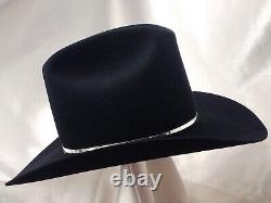 Stetson 4X Beaver 7 1\4, Black Cowboy Hat, Ready to Wear, in Box, Excel Vintage