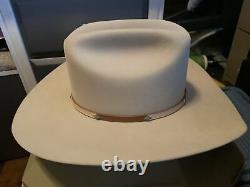 Stetson 4X Beaver 7 1/8 Genuine Fur Felt Cowboy Great Western Hat XXXX VINTAGE
