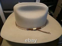 Stetson 4X Beaver 7 1/8 Genuine Fur Felt Cowboy Great Western Hat XXXX VINTAGE