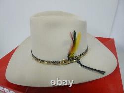 Stetson 4X Beaver Belly Western Cowboy Hat Size 7 1/4 With Box