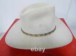 Stetson 4X Beaver Belly Western Cowboy Hat Size 7 1/4 With Box