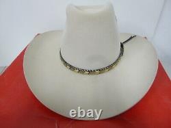 Stetson 4X Beaver Belly Western Cowboy Hat Size 7 1/4 With Box