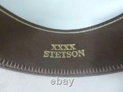 Stetson 4X Beaver Belly Western Cowboy Hat Size 7 1/4 With Box