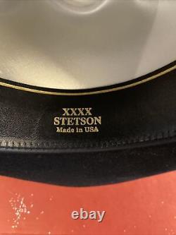 Stetson 4X Beaver Black Cowboy Hat SF04420740 GRANT size 7 1/4 With Box New