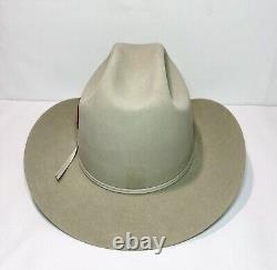 Stetson 4X Beaver Cowboy Had Size 7 3/8 with3 Brim and JBS Branding Iron Hat Pin