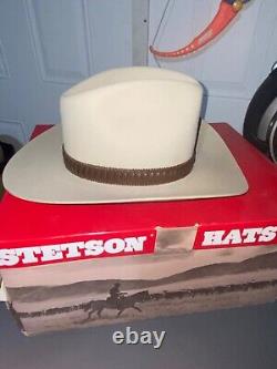 Stetson 4X Beaver Cowboy Hat 7 1/4 Rancher Silver Belly