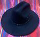 Stetson 4x Beaver Felt Black Size 7 5/8 Cowboy Hat