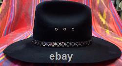 Stetson 4X Beaver Felt Black Size 7 5/8 Cowboy Hat