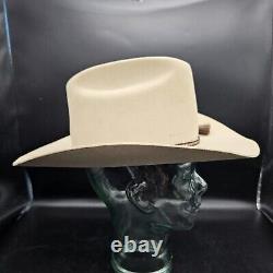 Stetson 4X Beaver Silver Belly Cowboy Hat 7 1/8 Horsehair Tassel