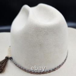 Stetson 4X Beaver Silver Belly Cowboy Hat 7 1/8 Horsehair Tassel