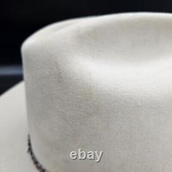 Stetson 4X Beaver Silver Belly Cowboy Hat 7 1/8 Horsehair Tassel