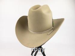 Stetson 4X Beaver Tan Western Cowboy Hat Size 6-3/4 Feathers JBS Branding Charm