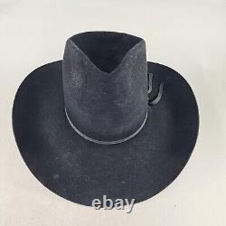 Stetson 4X Beaver VTG Hat Size 7 Black Western Cowboy Hats Sheplers