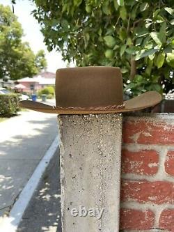 Stetson 4X Beaver Vintage Cowboy Hat Brown Sassanos Clovis, Calif